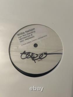 NEW SUPER RARE SiGNED Willie Nelson Last Man Standing TEST PRESSING Vinyl LP