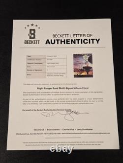 NIGHT RANGER signed autographed DAWN PATROL LP VINYL RECORD BECKETT LOA BAS