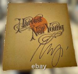 Neil Young Signed Vinyl Harvest Autographed LP- RARE