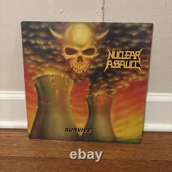 Nuclear Assault Survive Vinyl Record LP W All Inserts SIGNED AUTOGRAPHED