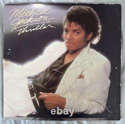 ORIGINAL Michael Jackson Thriller LP 1982 Promo Copy SIGNED