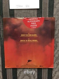 OZZY OSBOURNE Ltd Autographed 451/5000 Shot In The Dark/ 7 UK Vinyl Record