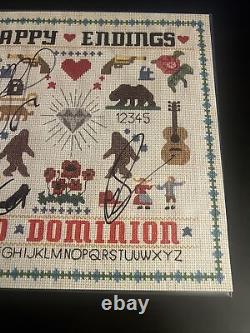 Old Dominion Autographed Happy Endings Vinyl Lp Record Trevor Brad Geoff