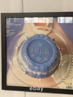 Olivia Rodrigo Signed Sour Vinyl Album Cover Beckett BAS COA Framed