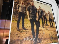 One Republic Native Clear Double Vinyl Signed Poster Rare