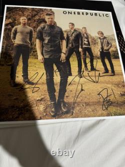 One Republic Native Clear Double Vinyl Signed Poster Rare