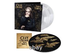 Ozzy Osbourne SIGNED INSERT Limited Edition Crystal Clear Vinyl Slipmat