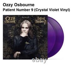 Ozzy Osbourne SIGNED VINYL Patient #9 Autographed LE Crystal Violet ACOA