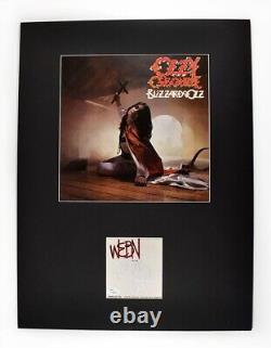 Ozzy Osbourne Signed Autographed Matted Vinyl Record Album LP and Card JSA COA