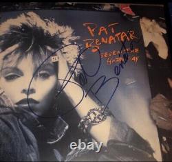 PAT BENATAR Vinyl Record Seven The Hard Way Autographed on Cover, Free S&H
