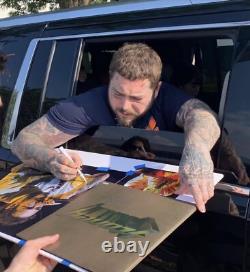 POST MALONE signed autographed ROCKSTAR VINYL SINGLE RECORD SLEEVE BECKETT BAS