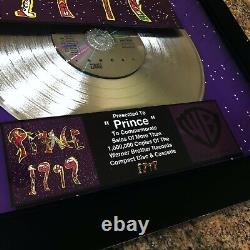 PRINCE (1999) CD LP Record Vinyl Autographed Signed
