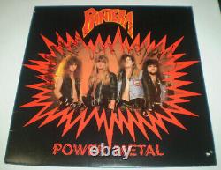 Pantera POWER METAL LP Vinyl Record Autographed FULL BAND Signed 1988 TX Thrash