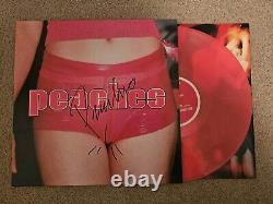 Peaches The Teaches Of Peaches Signed Autographed Pink Vinyl lp record