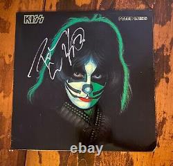 Peter Criss Autographed Kiss Solo Vinyl LP Album