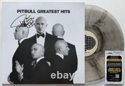 Pitbull Signed'greatest Hits' Vinyl Record Album Lp Mr. Worldwide 305 Jsa Coa