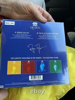 Queen Roger Taylor 7 Blue Signed Vinyl Carnaby Street Special