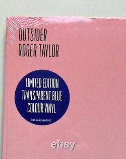 Queen Roger Taylor Mega Bundle Carnaby 7 Signed Card Bundle + Blue Vinyl Lp