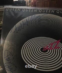 Queen Signed'jazz' Album Vinyl Record 3 Lps/interviews -letter Of Authenticity