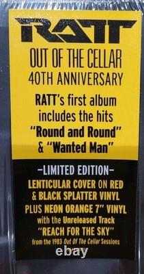 RATT Out Of The Cellar + Signed Insert (RED/BLACK Splatter Vinyl + ORANGE 7)