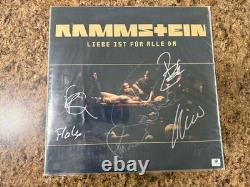 Rammstein Autographed Vinyl Album Liebe Ist Für Alle Da Till Lindemann