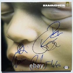 Rammstein Signed Autographed Mutter Vinyl Album Till Lindemann Richard Psa/dna