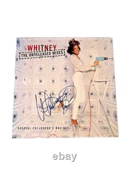Rare! Whitney Houston Signed The Unreleased Mixes LP Records Box Set with COA OB