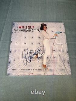 Rare! Whitney Houston Signed The Unreleased Mixes LP Records Box Set with COA OB