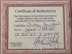 Rare! Whitney Houston Signed The Unreleased Mixes LP Records Box Set with COA OB