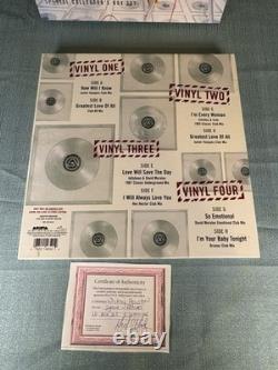 Rare! Whitney Houston Signed The Unreleased Mixes LP Records Box Set with COA OB