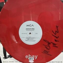 Reservoir Dogs Soundtrack Autographed Michael Madsen Red Vinyl Record MCA PSA