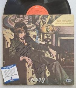 Rod Stewart Autographed Album Beckett Bas Coa Signed Record Vinyl Never A Dull