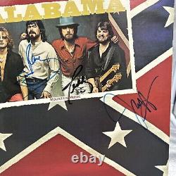 SIGNED BY THE BAND 1982 Alabama Mountain Music LP/Record/Lyric Sheet/ULTRASONIC