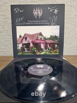 SIGNED Chat Pile This Dungeon Earth Blue Vinyl LP Autographed Record Metal RARE