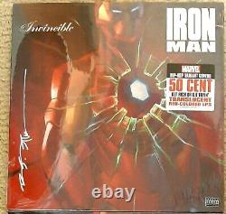 SIGNED Get Rich Or Die Tryin Vinyl 12 Brian Stelfreeze Iron Man Eminem 50 Cent
