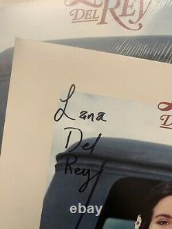 SIGNED Lana Del Rey Lust For Life Coke Bottle Clear Vinyl Record 2xLP Brand New