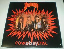 SIGNED Pantera POWER METAL LP DImebag Darrell Phil Vinnie Paul AUTOGRAPHED TX