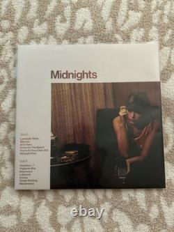 SIGNED Taylor Swift Midnights Vinyl Blood Moon Marbled