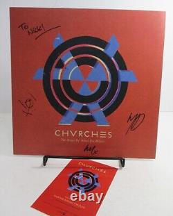 SIGNED by All 3 CHVRCHES The Bones of What You Believe Vinyl LP 180-gram 2013