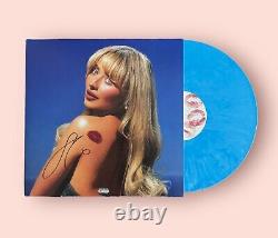 Sabrina Carpenter Short N Sweet LP SIGNED ON COVER Blue Vinyl Rare FAST SHIP