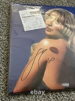 Sabrina Carpenter Short N Sweet LP SIGNED ON COVER (sleeve) Blue Marble Vinyl