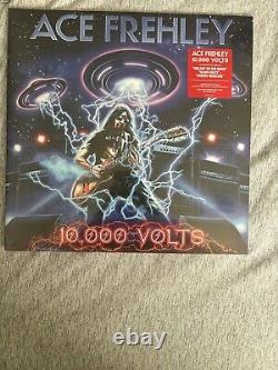 Sealed Ace Frehley 10,000 Volts limited Colored Vinyl Poster Signed By Ace