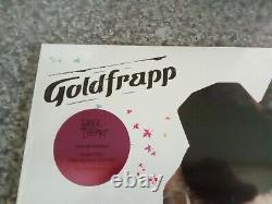 Signed 12 Print & Goldfrapp Black Cherry 2019 Purple Vinyl LP Mint & Sealed