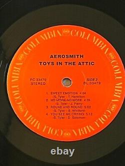 Signed Aerosmith Toys in the Attic Vinyl LP Record + COA Autographed by ALL AAA