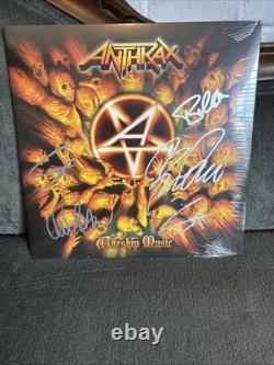 Signed Anthrax Vinyl Autographed Blue Worship Music LP Sealed JSA #144/399 Signed Anthrax Vinyl Autographed Blue Worship Music LP Sealed JSA #144/399