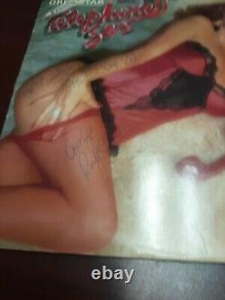 Signed Record Vinyl Super Rare Grey Star Telephone Sex Signed by Ruby Starr VG