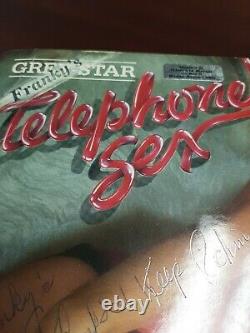Signed Record Vinyl Super Rare Grey Star Telephone Sex Signed by Ruby Starr VG