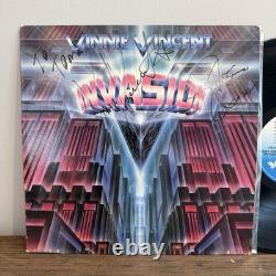 Signed Vinnie Vincent Invasion LP Vinyl Autographed Record 1986 Chrysalis