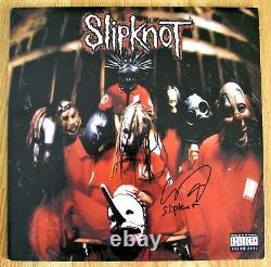 Slipknot Lp Vinyl Record Signed Autographed Slime Green Rare Beckett Witnessed