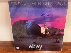Stevie Wonder Autograph Signed In Square Circle Album